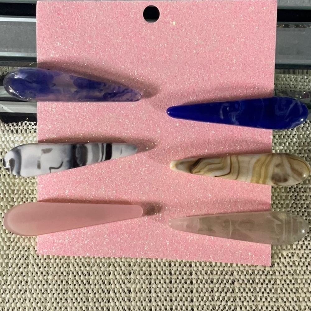 Long Teardrop Hair Clips